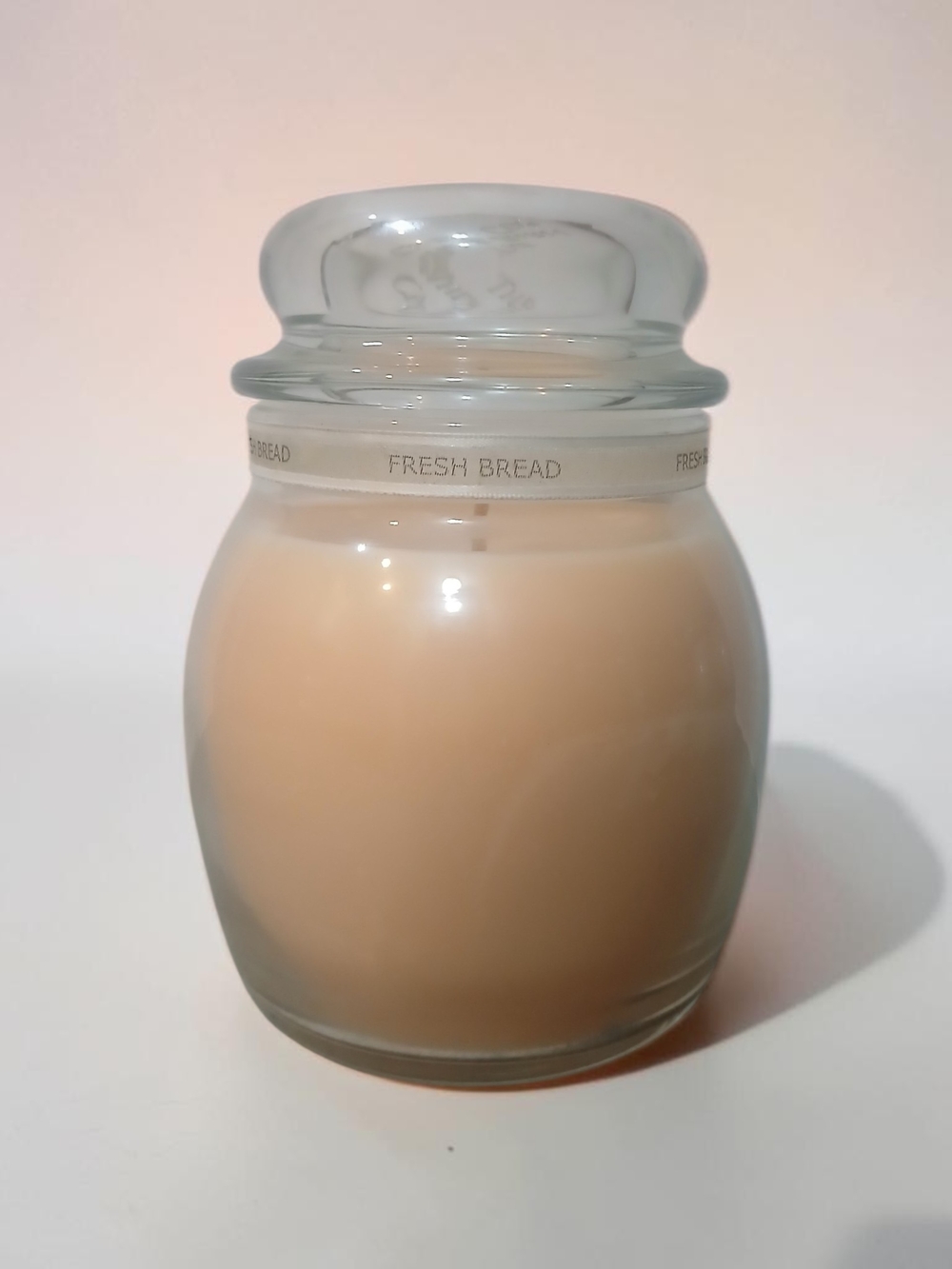 White Barn Fresh Bread Scented Candle in Cream Glass Jar